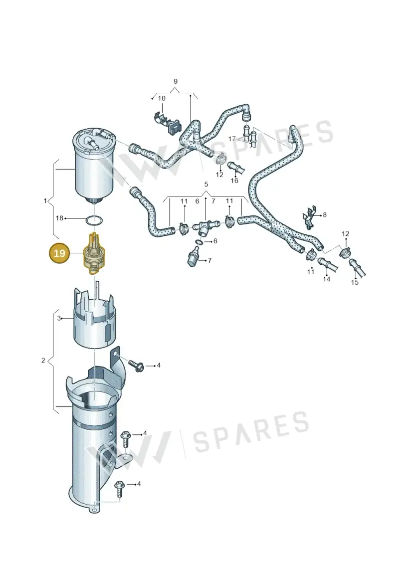 03P907666B — Skoda Rapid Ambition (2011-2021) diagram 677127210, position 19