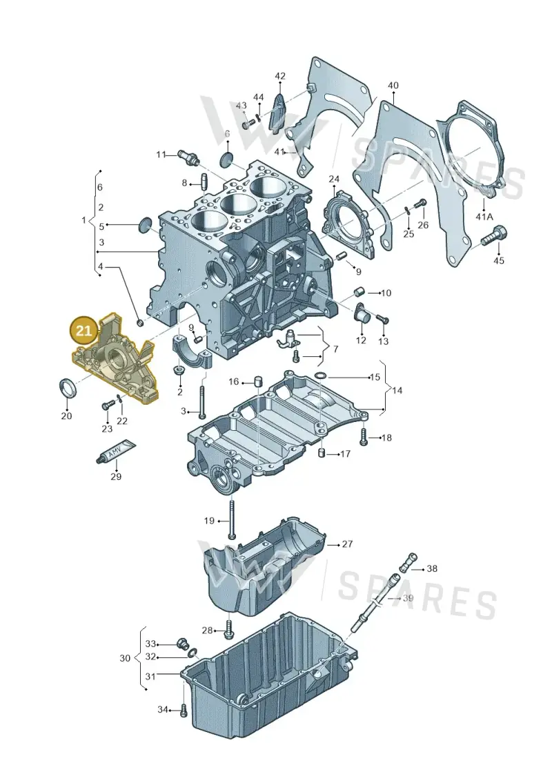045103153 — Skoda Fabia Ambiente (2009-2013) diagram 231103150, position 21