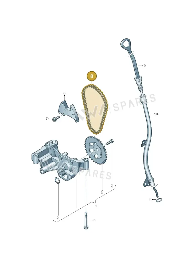 045115230A — Skoda Fabia Ambiente (2009-2013) diagram 231115300, position 8