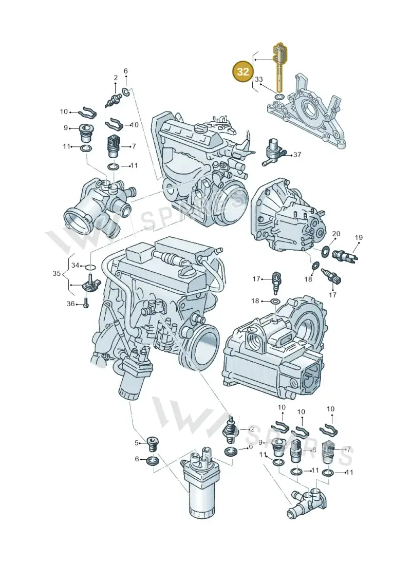 045907660D — Skoda Rapid (2012-2022) diagram 740919040, position 32