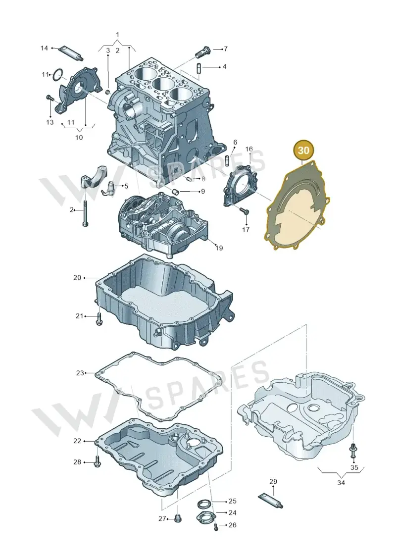 04B103647A — Skoda Fabia (2014-2022) diagram 773103260, position 30