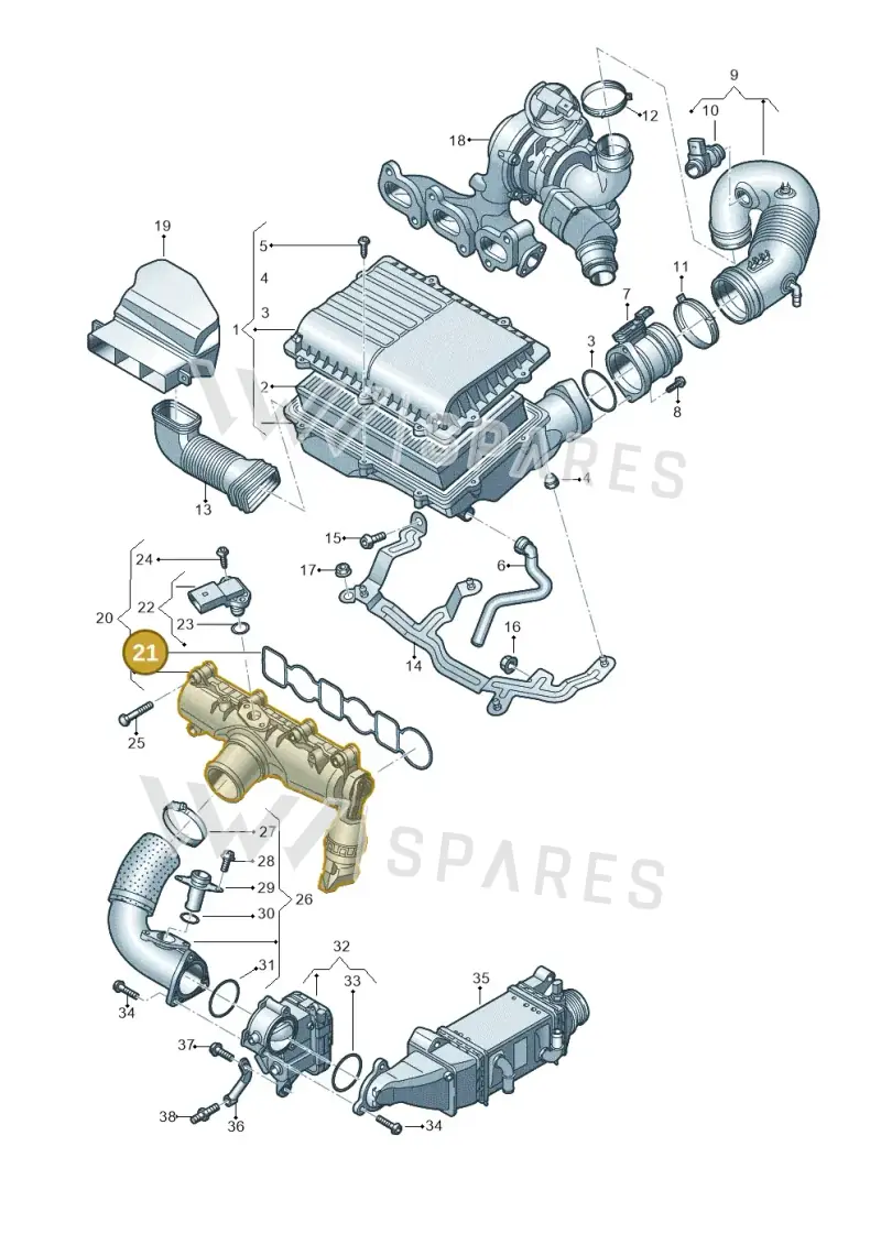 04B129717 — Skoda Fabia (2014-2022) diagram 773129000, position 21
