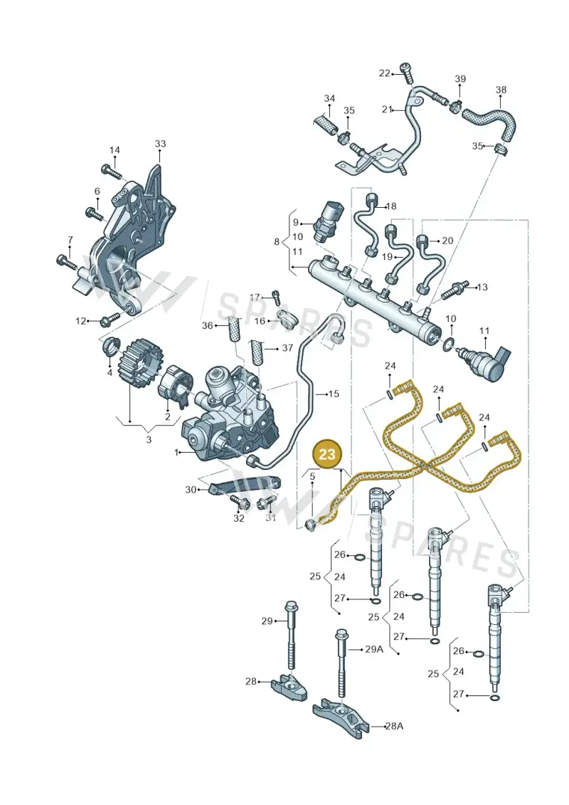 04B130235B — Skoda Fabia (2014-2022) diagram 773130000, position 23