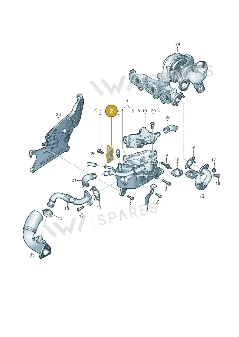 04B131668A — Skoda Fabia (2014-2022) diagram 773131000, position 2