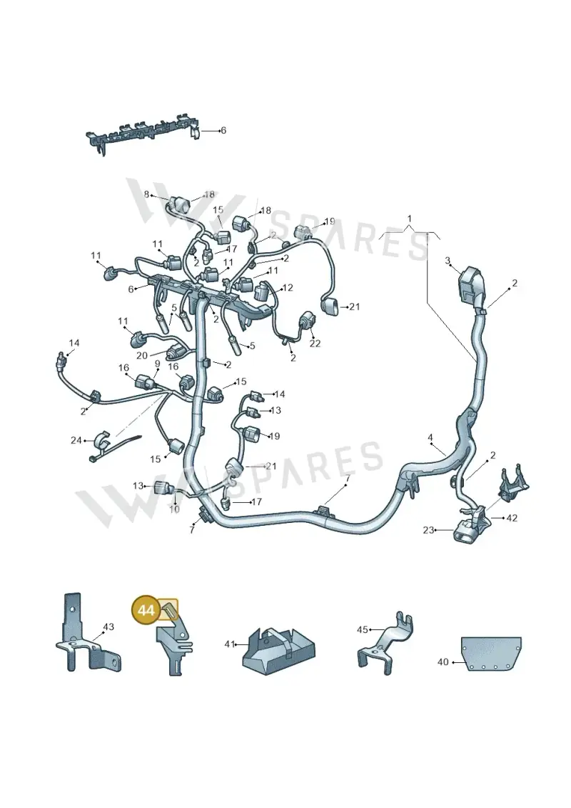 04B971858A — Skoda Fabia (2014-2022) diagram 773971100, position 44