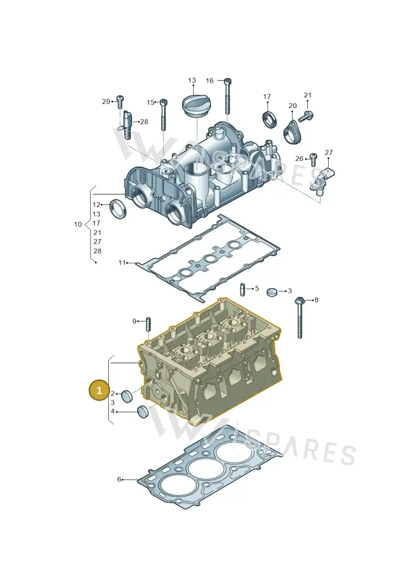 04C103064D — Skoda Kamiq (2019-) diagram 837103400, position 1