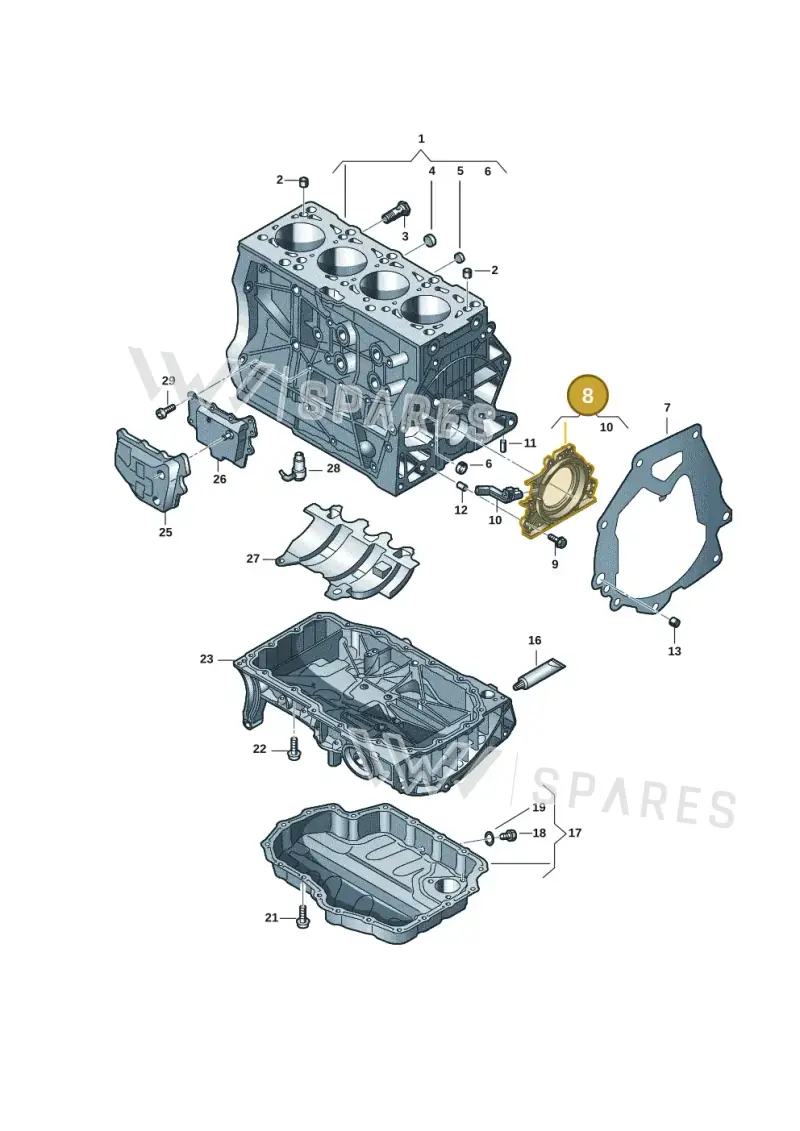 04C103170N — Skoda Octavia (2019-2024) diagram 62x103030, position 8