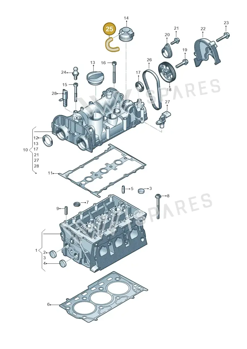 04C103560C — Skoda Fabia (2014-2022) diagram 723103500, position 25