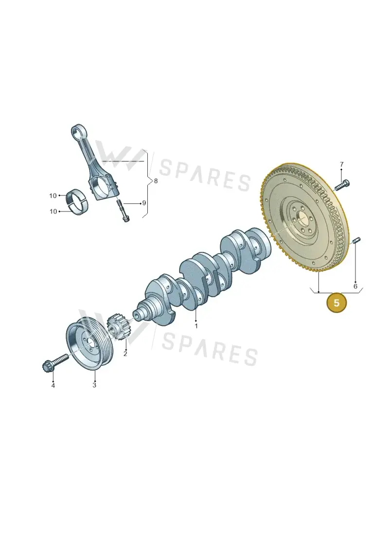 04C105269B — Skoda Fabia (2014-2022) diagram 723105100, position 5