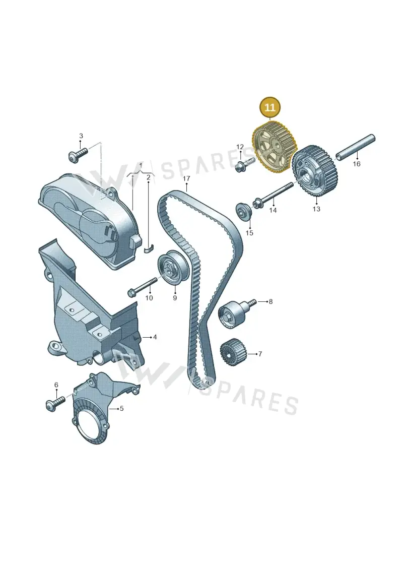 04C109111D — Skoda Fabia (2014-2022) diagram 723109300, position 11