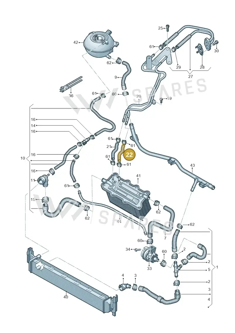 04C122447P — Skoda Karoq (2017-2022) diagram 763121190, position 22