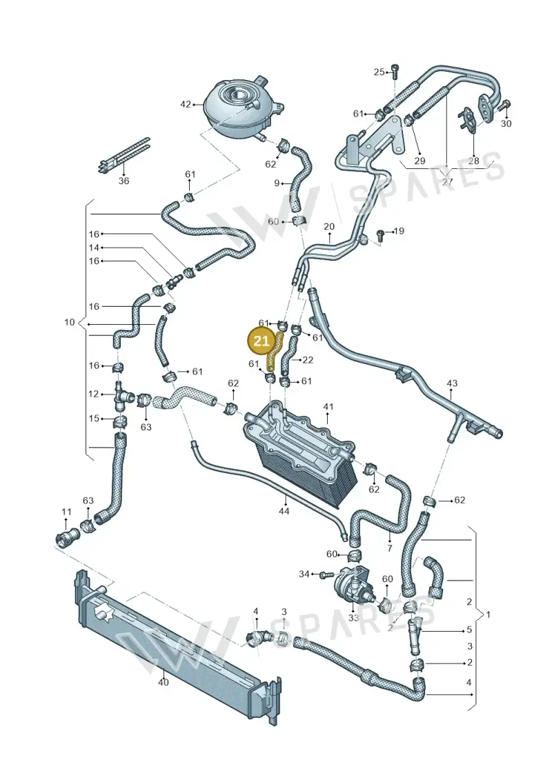 04C122447P — Skoda Kamiq (2019-) diagram 837121000, position 21