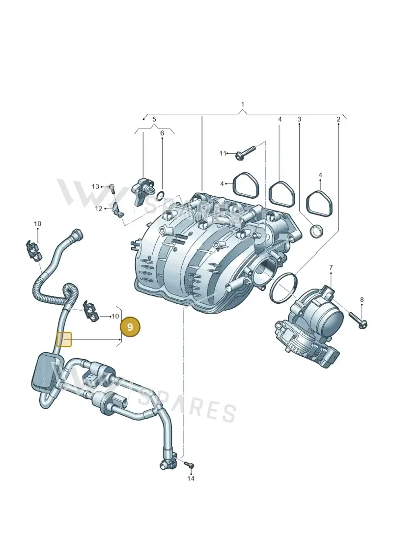 04C133366BA — Skoda Fabia (2021-) diagram 837133020, position 9