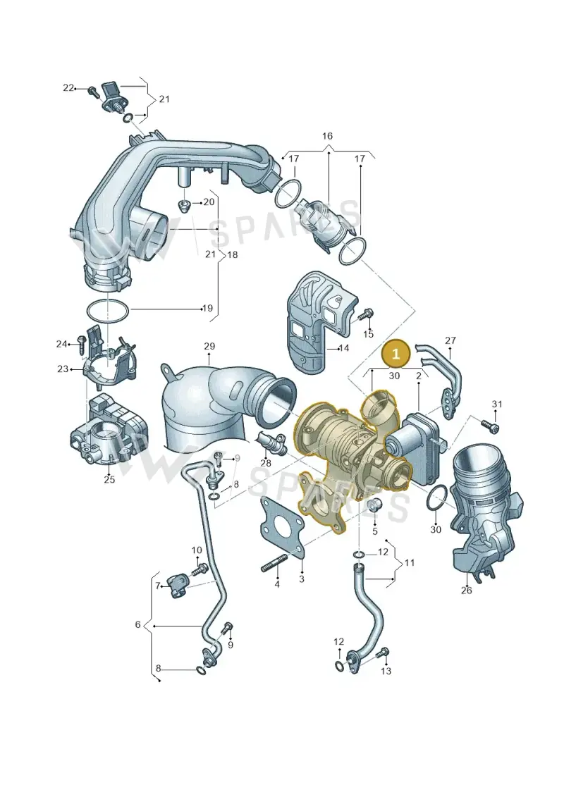 04C145703H — Skoda Karoq (2017-2022) diagram 773145390, position 1