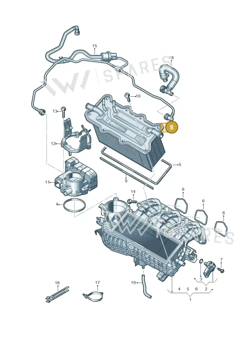 04C145749A — Skoda Kamiq (2019-) diagram 773133050, position 8