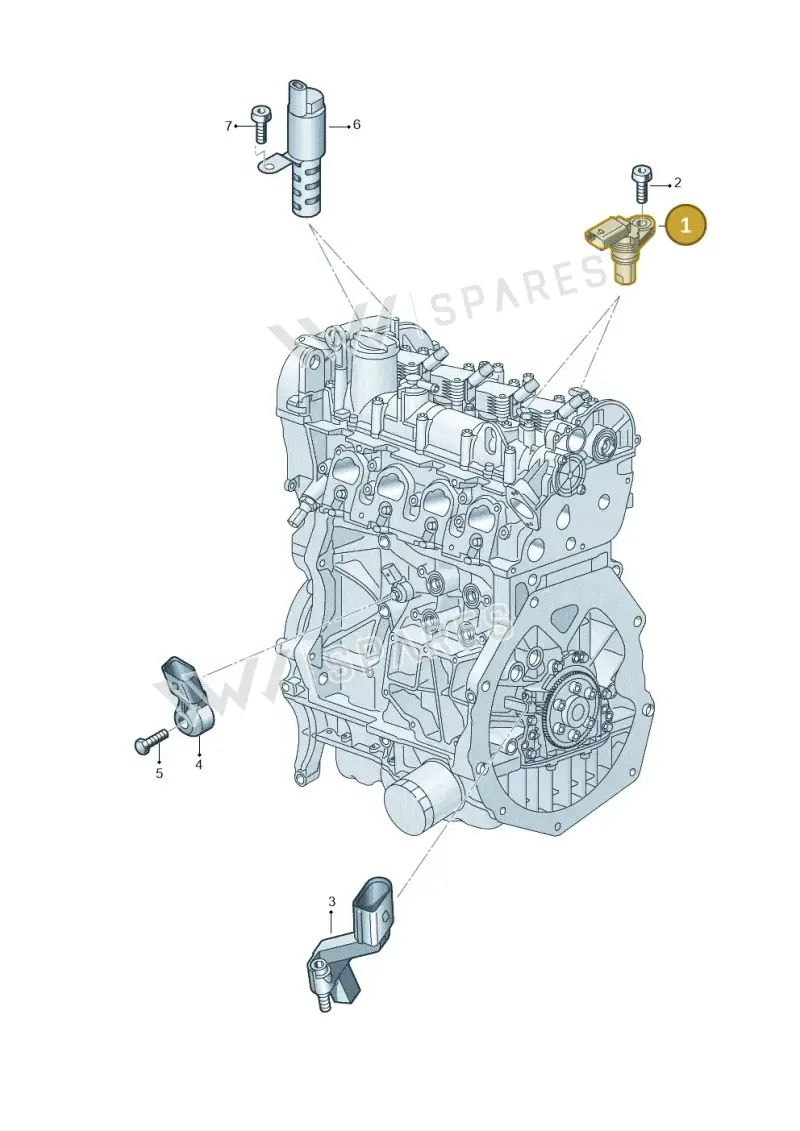 04C907601A — Skoda Kodiaq (2024-) diagram 5h0906032, position 1