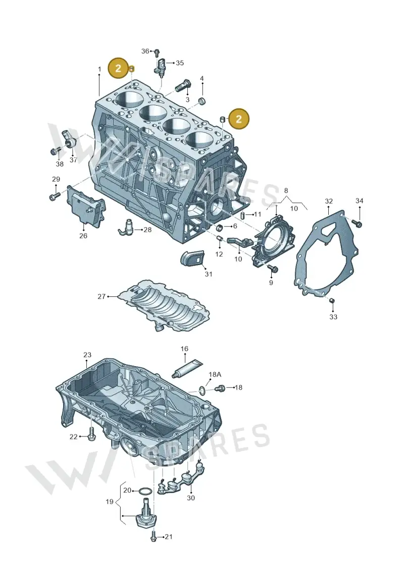 04E103143A — Skoda Fabia (2021-) diagram 890103150, position 2