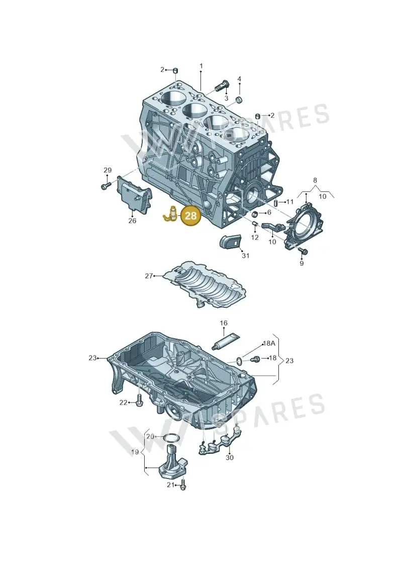 04E103157 — Skoda Kamiq (2019-) diagram 827103070, position 28
