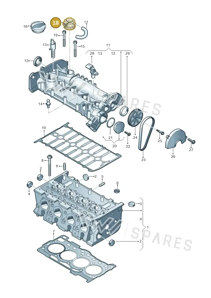 04E103175 — Skoda Kamiq (2019-) diagram 746103410, position 18