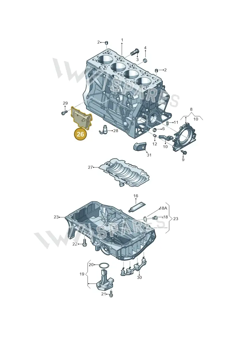 04E103464AD — Skoda Kamiq (2019-) diagram 827103070, position 26