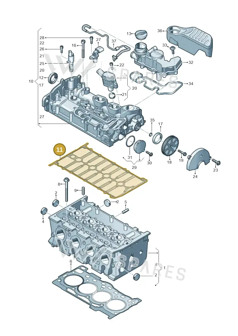 04E103483S — Skoda Fabia (2021-) diagram 813103460, position 11
