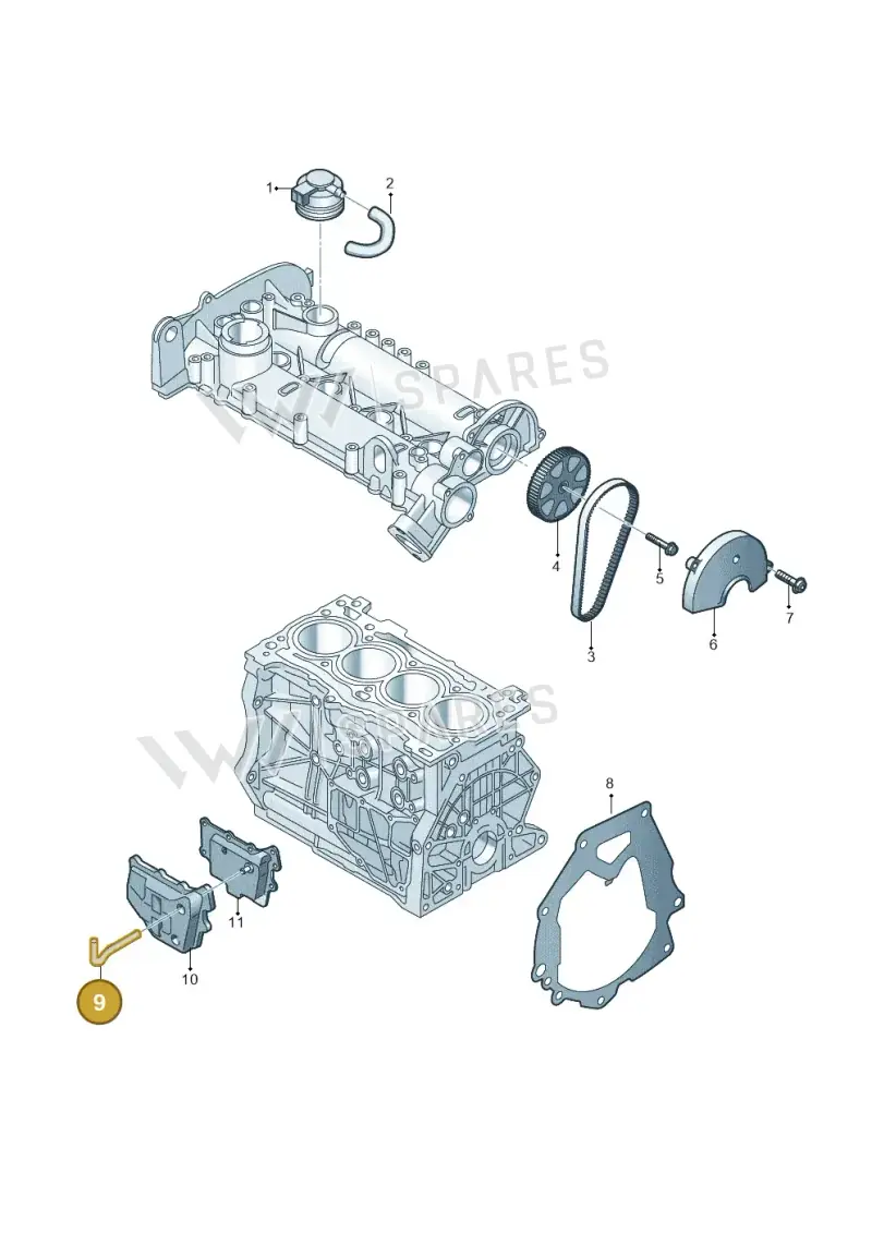 04E103493Q — Skoda Kodiaq (2024-) diagram 837103930, position 9