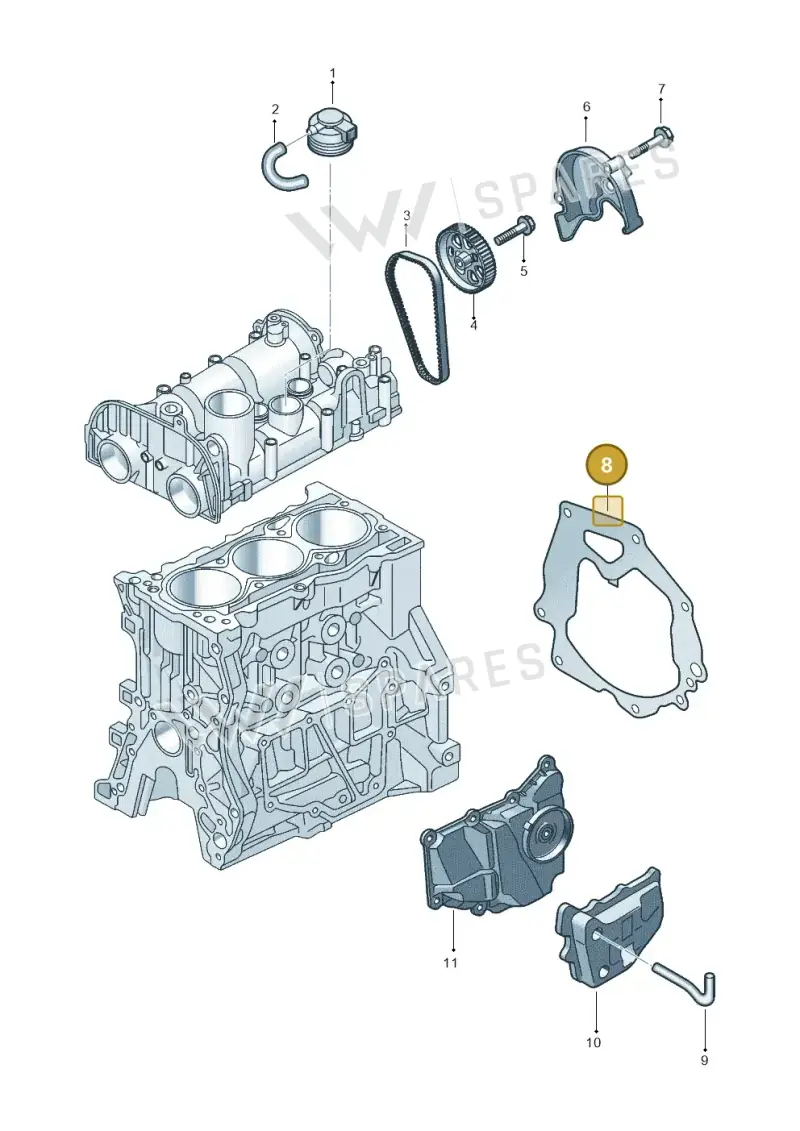 04E103551AG — Skoda Kushaq (2021-) diagram 570103930, position 8