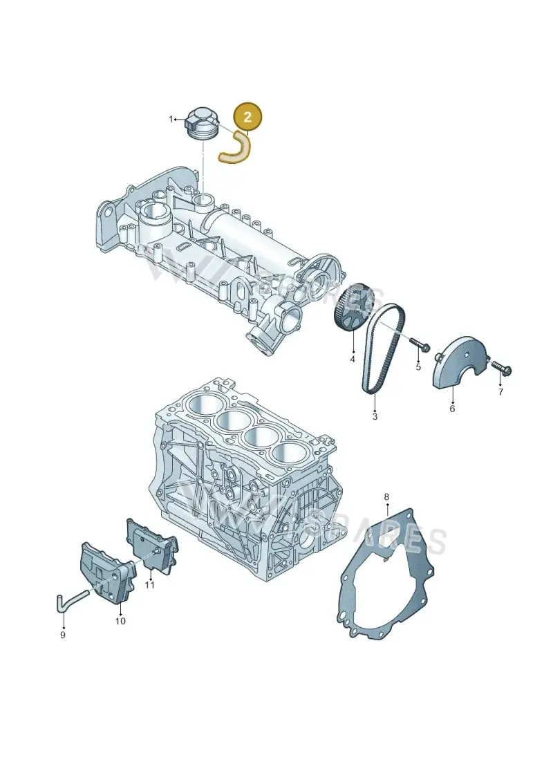 04E103560 — Skoda Kodiaq (2024-) diagram 837103930, position 2
