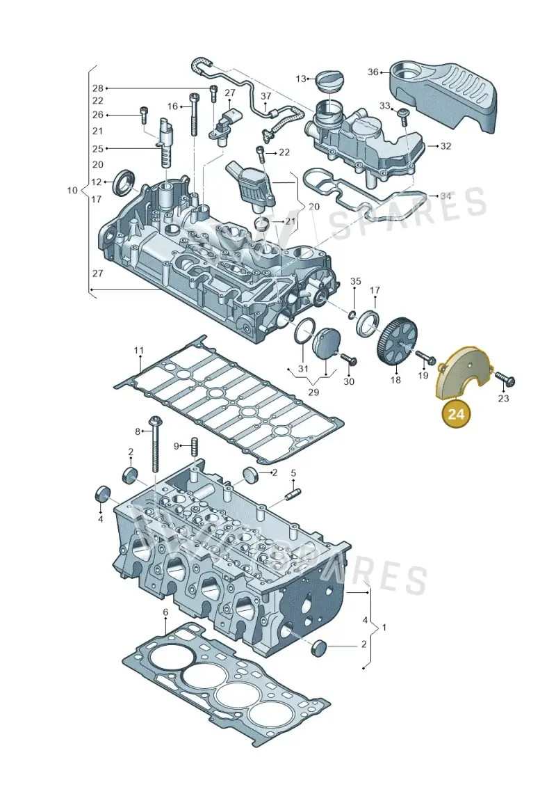 04E109121N — Skoda Kodiaq (2024-) diagram 813103460, position 24