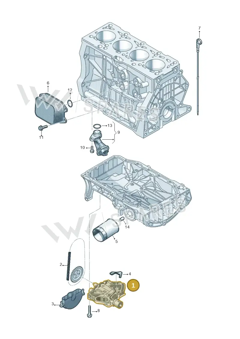 04E115103AC — Skoda Kodiaq (2024-) diagram 746115030, position 1