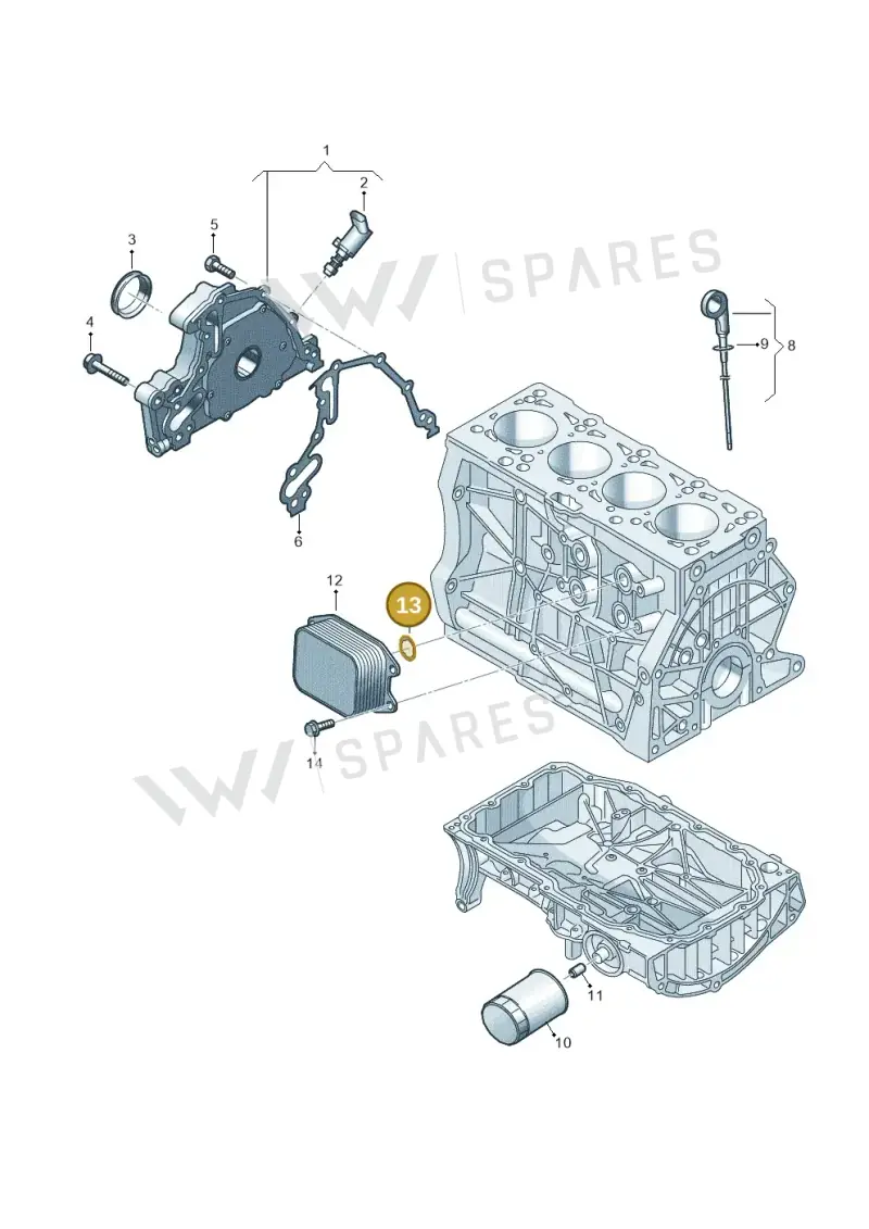 04E115111D — Skoda Superb Combi (2023-) diagram 827115040, position 13