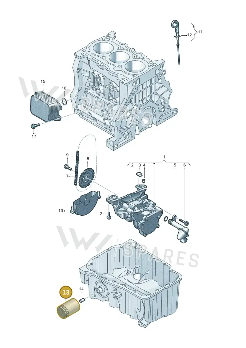 04E115561T — Skoda Fabia (2021-) diagram 587115010, position 13