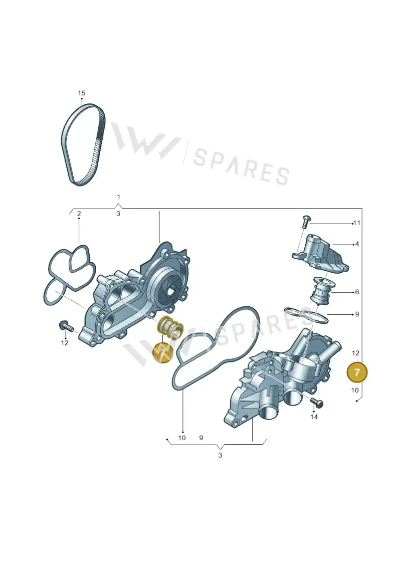 04E121113F — Skoda Octavia (2017-2020) diagram 747121070, position 7