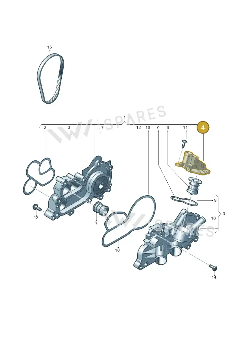 04E121121A — Skoda Rapid (2012-2023) diagram 723121050, position 4