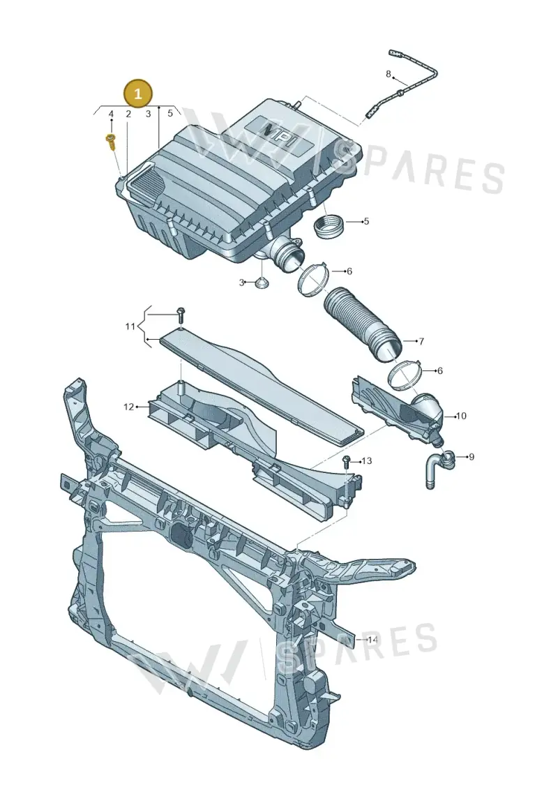 04E129607AS — Skoda Octavia (2017-2020) diagram 753129050, position 1