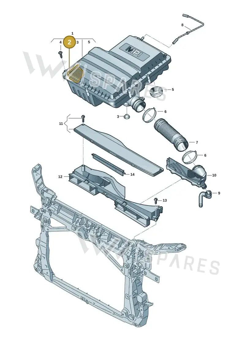 04E129620A — Skoda Octavia (2019-2024) diagram 5h0129060, position 2