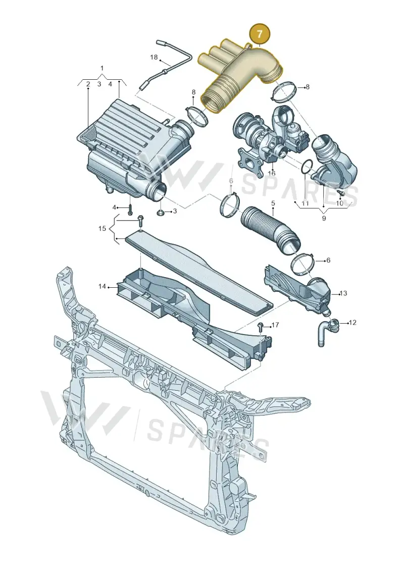 04E129651K — Skoda Octavia (2019-2024) diagram 866129100, position 7