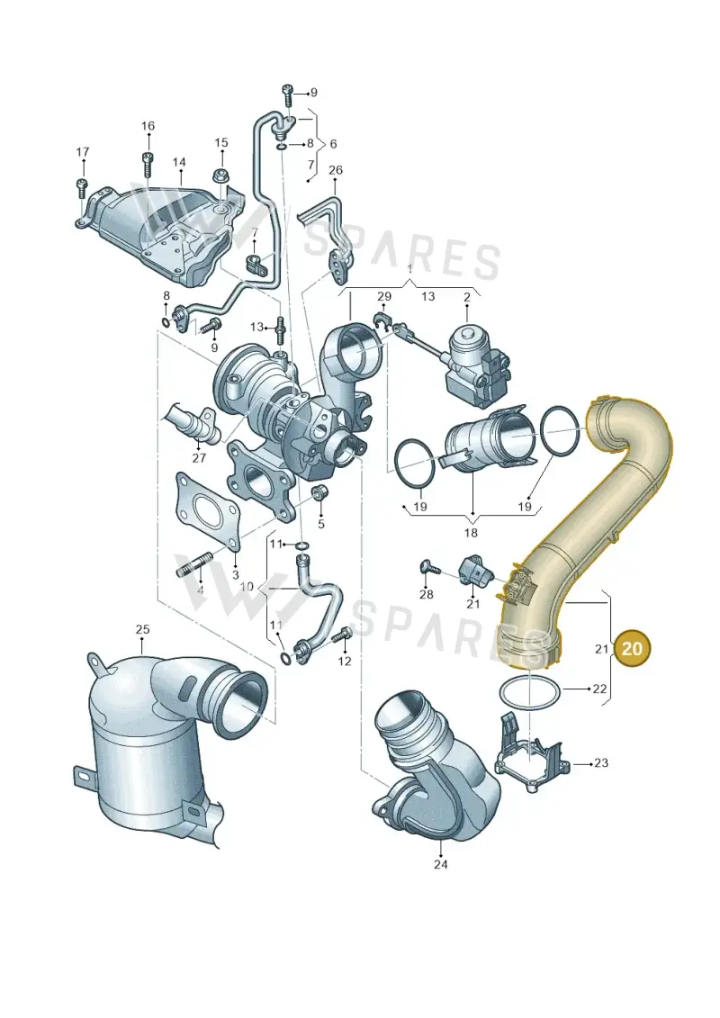 04E145673C — Skoda Kodiaq (2018-2022) diagram 884145210, position 20