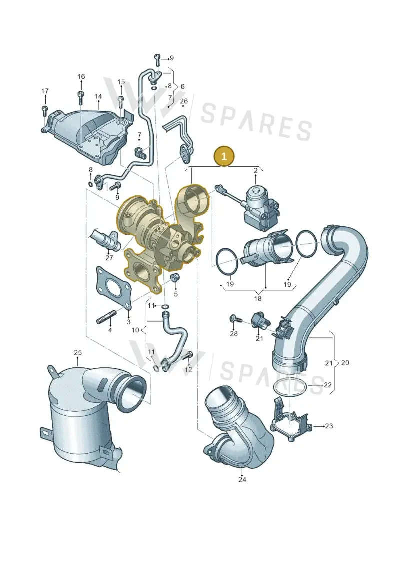 04E145721S — Skoda Octavia (2017-2020) diagram 747145520, position 1