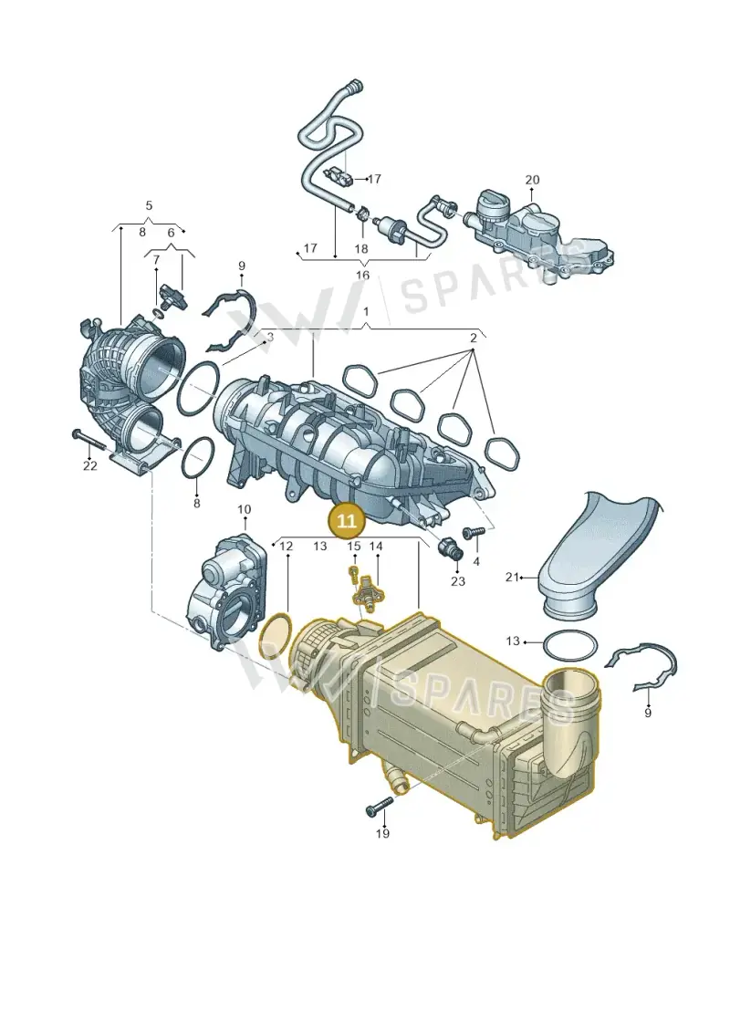 04E145785M — Skoda Octavia (2019-2024) diagram 596133570, position 11