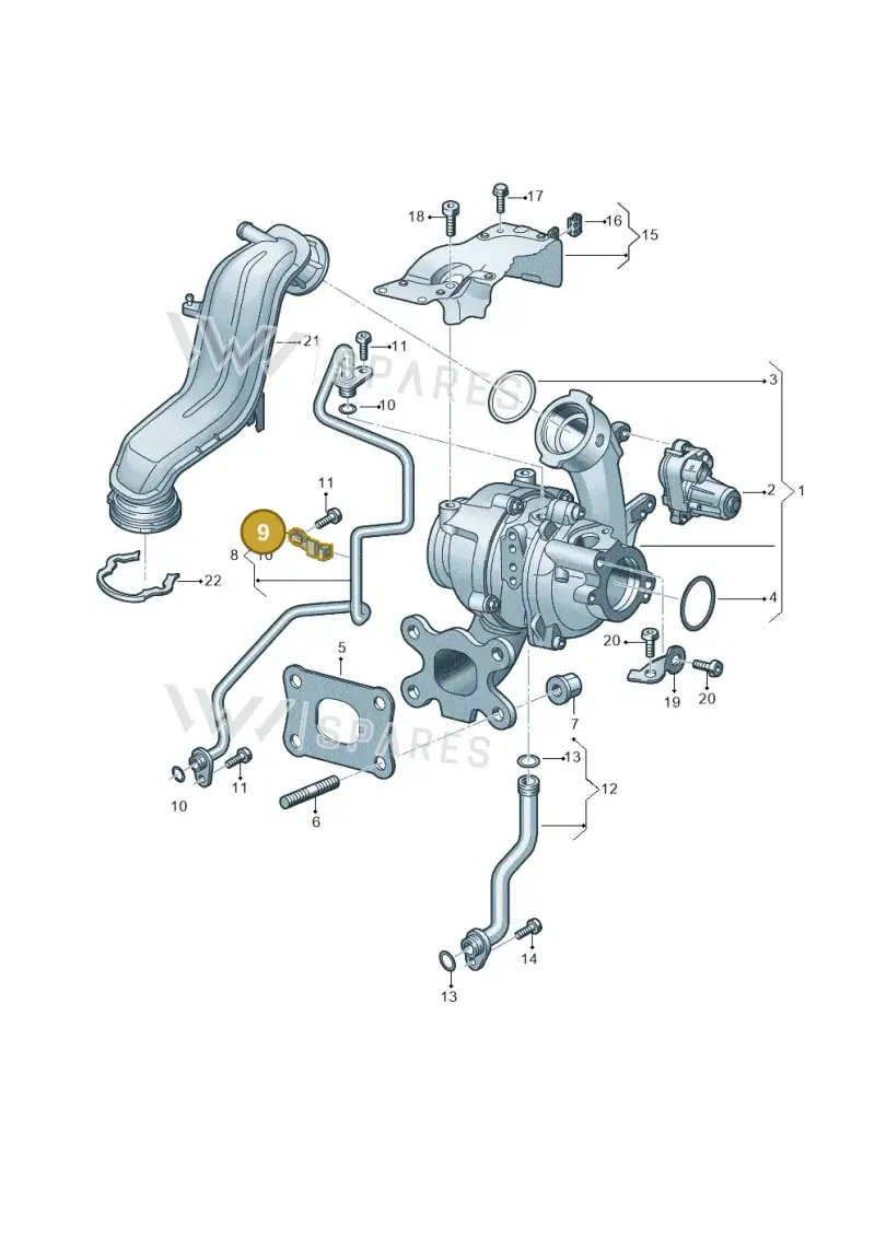 04E145807 — Skoda Superb Combi (2023-) diagram 813145222, position 9