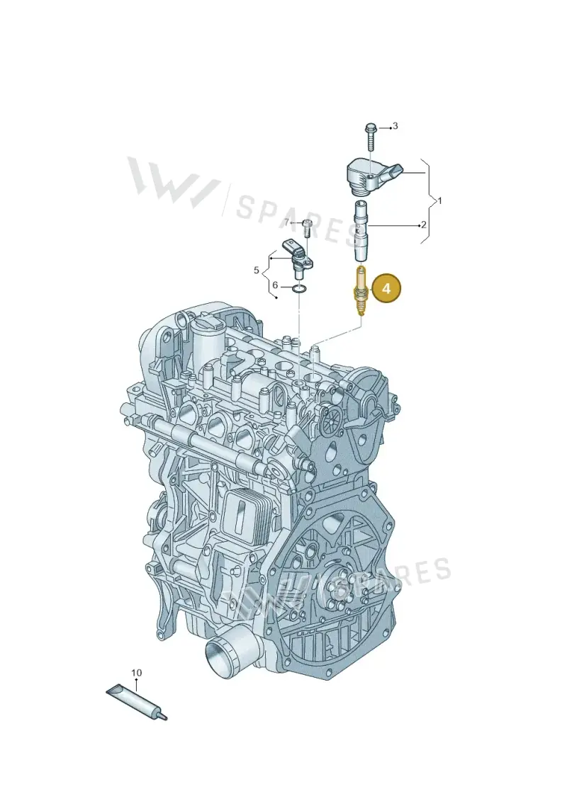 04E905601B — Skoda Kodiaq (2018-2022) diagram 434905000, position 4