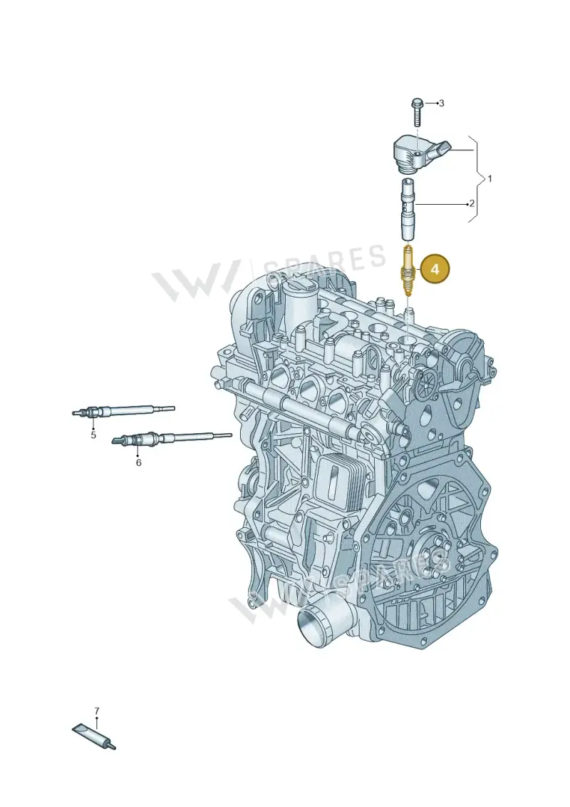04E905602A — Skoda Octavia (2017-2020) diagram 746000010, position 4