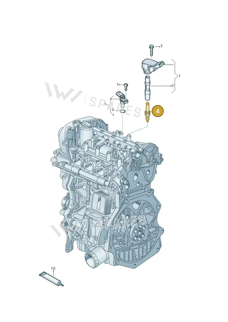 04E905602A — Skoda Kamiq (2019-) diagram 804905000, position 4