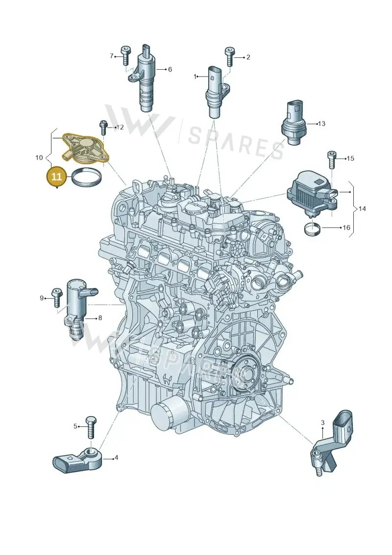 04E906145 — Skoda Kodiaq (2024-) diagram 907601006, position 11
