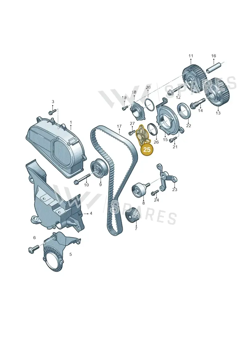 04E906423C — Skoda Fabia (2021-) diagram 890109360, position 25