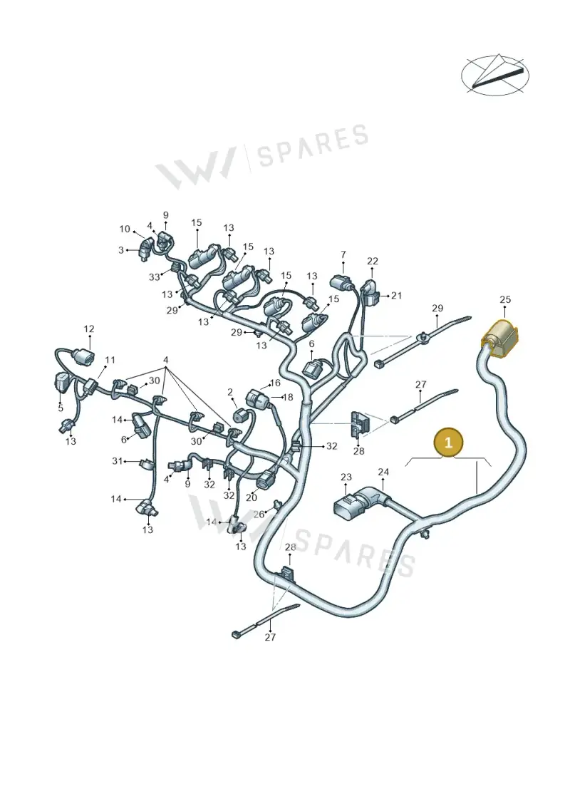 04E972627HM — Skoda Kodiaq (2016-2024) diagram 884971040, position 1