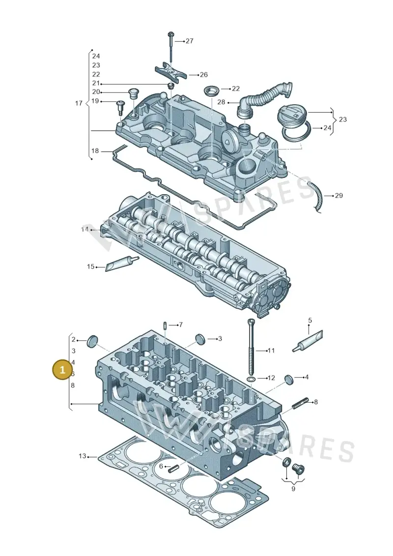 04L103064F — Skoda Karoq (2017-2022) diagram 746103500, position 1