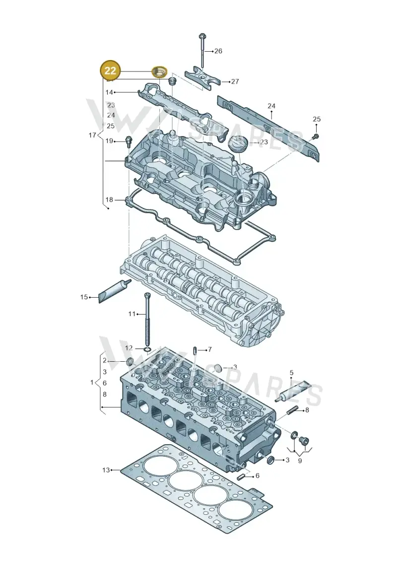 04L103070B — Skoda Superb Combi (2023-) diagram 793103066, position 22