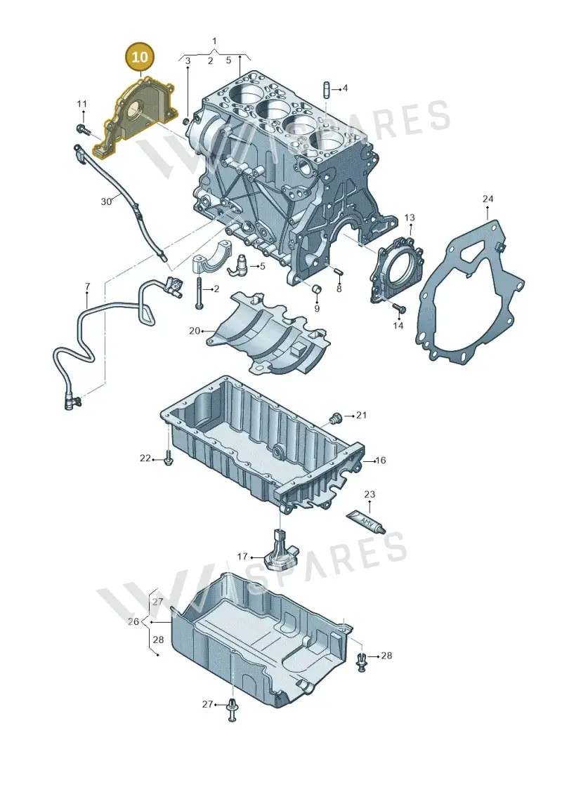 04L103151A — Skoda Kamiq (2019-) diagram 884103200, position 10